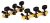 ORTEGA Classic Tuning Machines – Oro, OTM-FAMILYBK